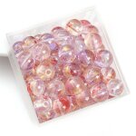 Perles en verre rondes 8mm 50pcs / sac - bbd267 - 01lpr - 50