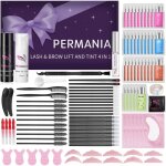 Permania kit rehaussement et teinture cils et sourcils 4 en 1 noir - 15ml