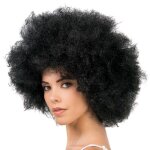 Perruque afro jackson cheveux crpus noir adulte