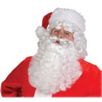 Perruque et barbe blanche de pre nol multicolor - amscan - adulte - intrieur