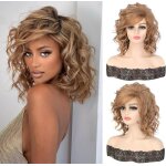 Perruque - non spcifi - court - blonde - 14 pouces - ondul et boucl