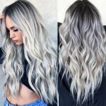 Perruque cheveux naturels pour femme onduls synthtique perruque boucle mode - argent gris fonc