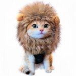 Perruque crini�re de chat et de lion costume pour animaux de compagnie ajustable lavable confortable ...