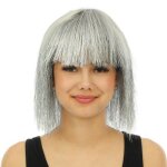 Perruque disco luxe - ptit clown - 23985 - accessoire d�guisement carnaval halloween cosplay f�te - argent ...