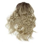 Perruque femme - okumggyj - longue blonde boucl�e - r�sistante � la chaleur - confortable - durable