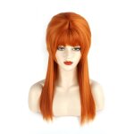 Perruque pour femme style vintage rtro simple rousse avec frange circonfrence 50 cm