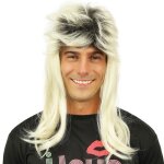 Perruque - ptit clown - mulet ann�e 80 - blond - adulte mixte - carnaval / halloween
