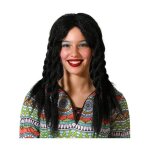 Perruque - noire - dreadlocks - hippie - jamacain - accessoire de dguisement