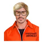 Perruque - widmann - ann�es 80 - blonde - multicolore - pour homme