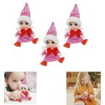 Personnages de noel bebe lutin farceur de noel 9 cm m - ini poupes elfes de nol sur tagre elfe de ...