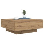 Vendre  perte - table bassetable latrale avec lumires led chne artisan 80x80x31cm 1614313
