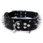 Pet artist collier de chien clout en cuir luxueux avec pointes pointues collier pour chiens anti - mordant ...
