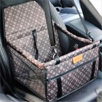 Pet package de mise niveau voiture chien chat sac section anti - effondrement respirant - brun rtro panier ...