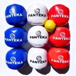 Ptanque de salon panteka - jeu dintrieur jusqu 9 joueurs - boules en cuir pu