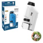 Petiscope miniscope microscope portable optique science instrument dobservation portable pour enfantblanc ...