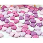 Petits c?urs chocolat 70% blanc rose fuchsia - 500g