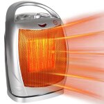 Chauffage dappoint 1500w chauffage rapide silencieux radiateur oscillant 2 niveaux s�curit� anti - basculement ...