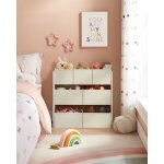 Petit meuble de rangement pour enfants pour chambre d?enfant grand 295 x 625 x 60 cm blanc nuage