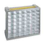 Bote pour petites pices - terry - poker 42 - gris - transparent -  monter soi - mme