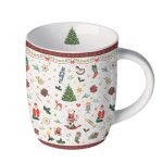 Petit mug en porcelaine fine 02 l no�l classique