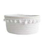 Petit panier de rangement rond en corde de coton 20 5x9 5 cm d�coratif pour jouets enfants ou cadeaux ...