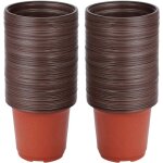 Petits pots de plantes 100 pi�ces pots de semis en plastique r�utilisables pots de p�pini�repots de plantes ...