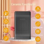 Petit radiateur soufflant cramique 1500w chauffage lectrique economie dnergie avec tlcommande thermostat ...