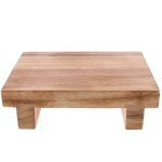 Petit repose - pieds en bois pour salle de bain canap� salon entr�e bureau