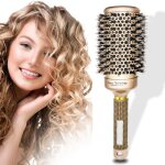 Petite brosse ronde aimike c�ramique nano - thermique poils de sanglier label