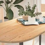 Petite prix dessus de table - plateau / meuble - 140x60x2 cm bois de chêne massif ovale @406623 Petite prix dessus de table - plateau / meuble - 140x60x2 cm bois de chêne massif ovale @406623