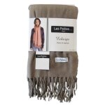 Les petites �charpe femme chaud doux et soyeux 65x180 marron fonce