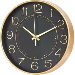 Petite horloge murale quartz silencieuse piles pour salon chambre coucher cuisine bureau cole salle de ...