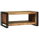 Petite tablerectangulaire table basse - solomon - 90x50x38 cm bois massif acacia juillet4530066