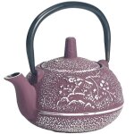 Petite théière de type japonaise aubergine en fonte 0. 3 litre Petite théière de type japonaise aubergine en fonte 0. 3 litre