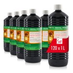Ptrole de chauffage - flambiol - 120 bouteilles - 1 l chacune - combustible pour chauffage