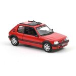 Peugeot 205 gti 1. 9 1991 rouge vallelunga avec dco pts voiture de collection norev 1 / 43