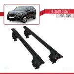 Compatible avec peugeot 3008 ii (p84) pre - facelift 2017 - 2020 ace - 4 barres de toit railing porte ...