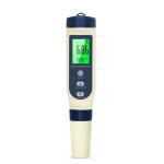 Ph metre 5 en 1 ph / tds / ec / salinit� / thermom�tre testeur ph � �cran lcd compensation automatique ...