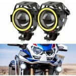 Phare de moto u7 led phare avant de moto feu antibrouillard projecteur drl feux suppl�mentaires de moto ...