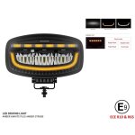 Phare de travail led 12v 24v 60w projecteur longue porte feu de position blanc / orange feu stroboscopique ...