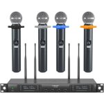 Phenyx pro syst�me de micro sans fil ptu - 7000a - 4 canaux 4 microphones dynamiques