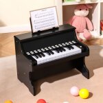 Piano electronique pour enfants 3ans + 25 touches lumineuses costway - en bois - vitessevolume r�glables ...