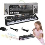 Piano enfant 61 touches clavier �lectronique avec micro jouet musical �ducatif cadeau gar�on fille
