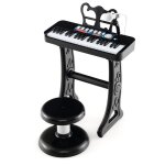 Piano enfants ? dreamade - clavier 37 touches enfant - microphone - tabouret confortable - pupitre de ...