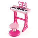 Piano enfants ? dreamade - clavier 37 touches enfant - microphone - tabouret confortable - pupitre de ...