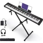 Piano numrique 88 touches avec clavier semi - lest set de clavier lectrique pour dbutants avec support ...