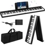 Piano num�rique - zig - zag territoires - 88 touches - bluetooth - pliable - semi - pond�r�