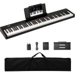 Piano numérique 88 touches de taille complète portable costway - source audio dream - clavier double ... Piano numérique 88 touches de taille complète portable costway - source audio dream - clavier double ...