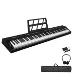 Piano numérique - alightup - clavier numérique 88 touches avec midi bluetooth casque - noir Piano numérique - alightup - clavier numérique 88 touches avec midi bluetooth casque - noir