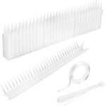 Pics anti - oiseaux - yyv - 5 m - protection contre pigeons - couleur blanche - couleurs multiples